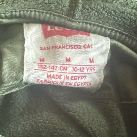 Levi's Olive Green Hoodie with Red Logo Tag - Picture 2 of 3
